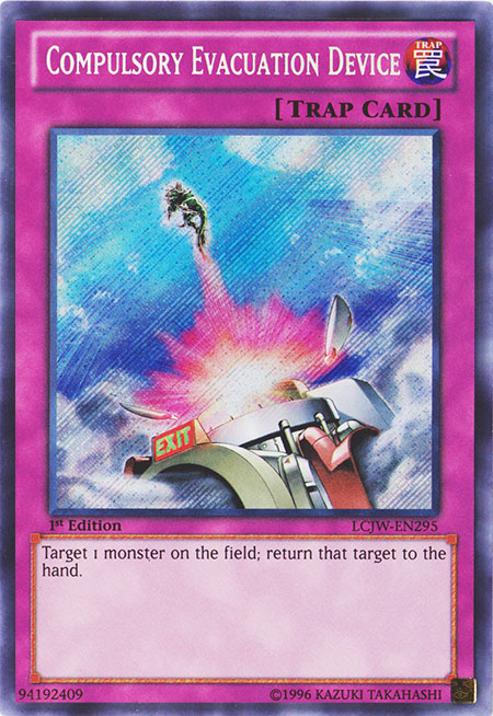 Compulsory Evacuation Device [LCJW-EN295] Secret Rare | Galactic Gamez