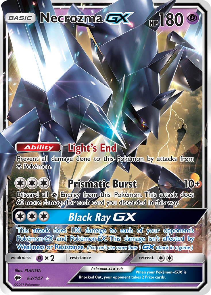 Necrozma GX (63/147) [Sun & Moon: Burning Shadows] | Galactic Gamez