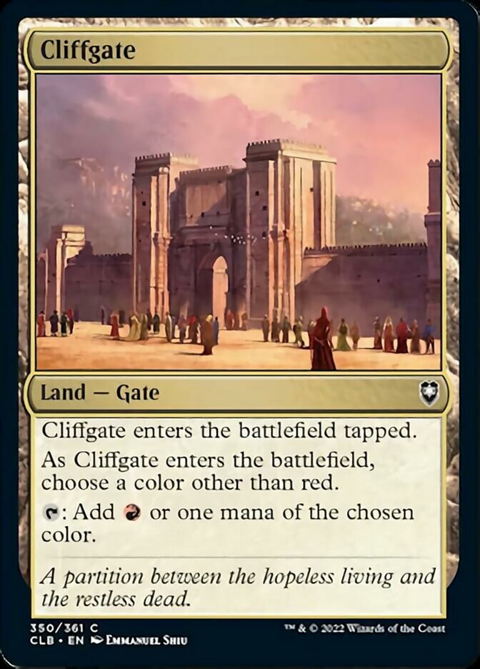 Cliffgate [Commander Legends: Battle for Baldur's Gate] | Galactic Gamez