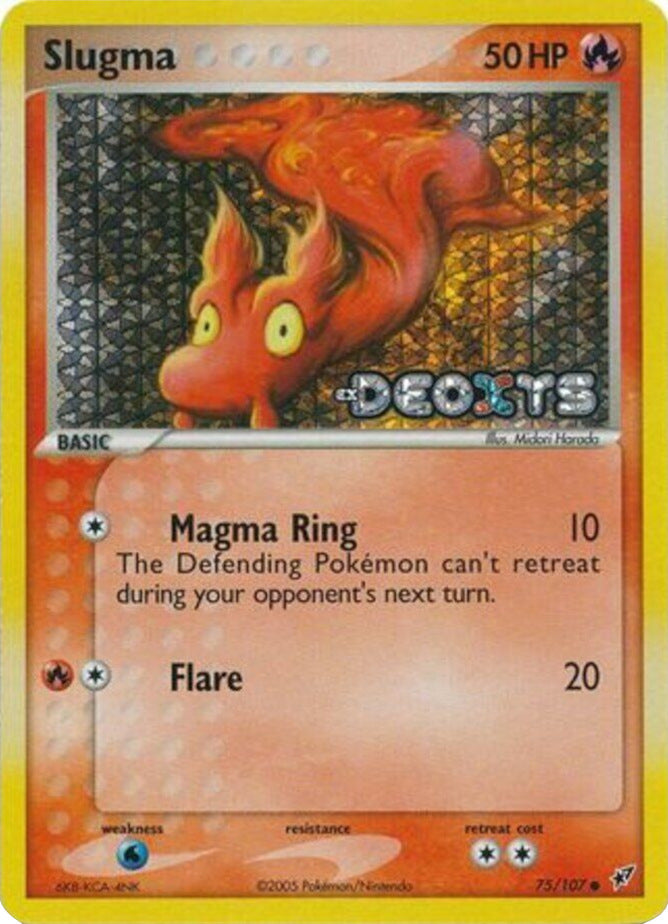 Slugma (75/107) (Stamped) [EX: Deoxys] | Galactic Gamez