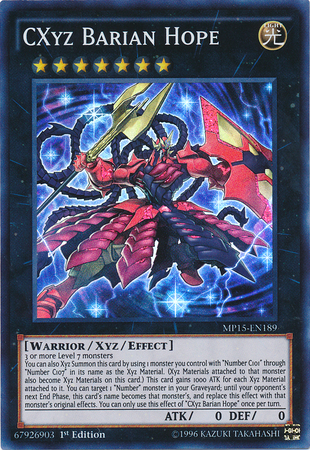 CXyz Barian Hope [MP15-EN189] Super Rare | Galactic Gamez