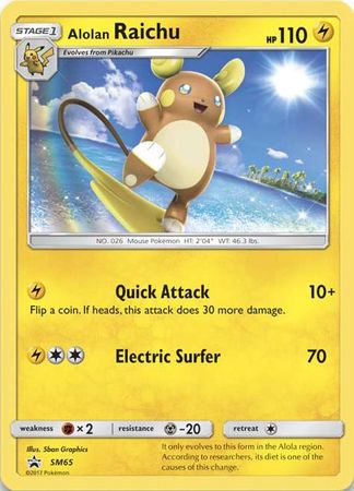 Alolan Raichu (SM65) (Jumbo Card) [Sun & Moon: Black Star Promos] | Galactic Gamez