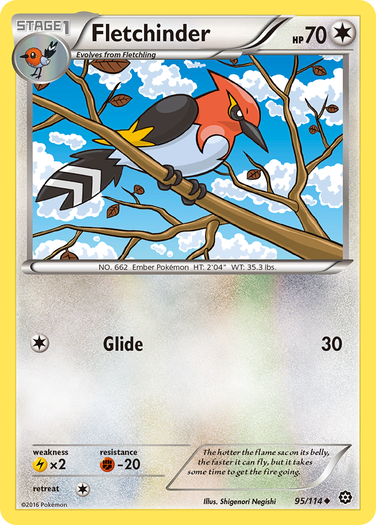 Fletchinder (95/114) [XY: Steam Siege] | Galactic Gamez