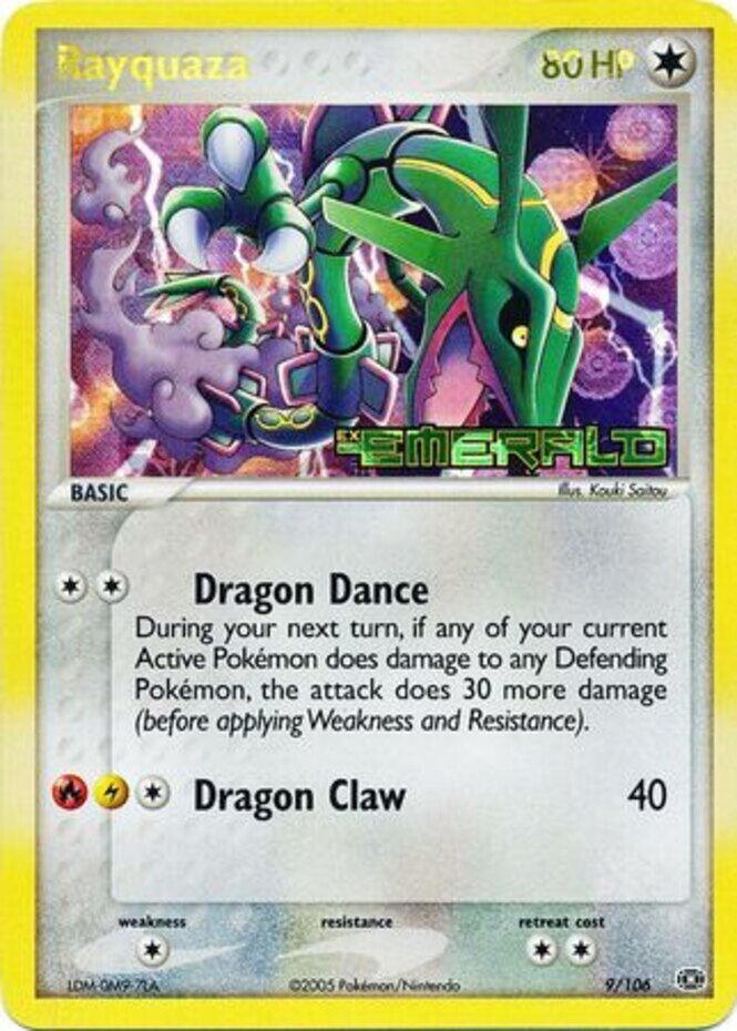 Rayquaza (9/106) (Stamped) [EX: Emerald] | Galactic Gamez