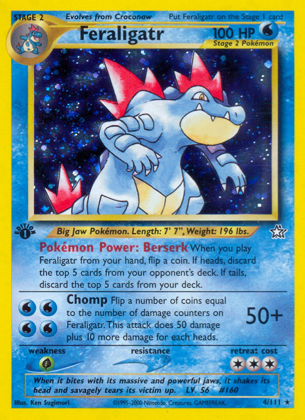 Feraligatr (4/111) [Neo Genesis 1st Edition] | Galactic Gamez