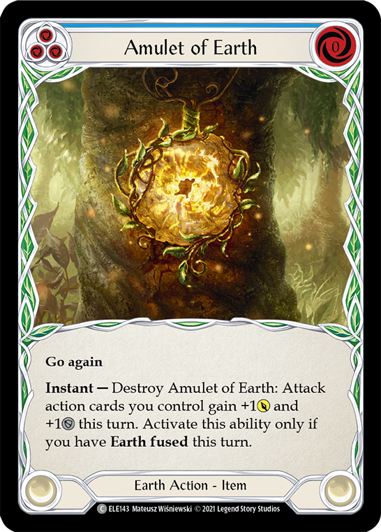 Amulet of Earth [ELE143] (Tales of Aria)  1st Edition Rainbow Foil | Galactic Gamez