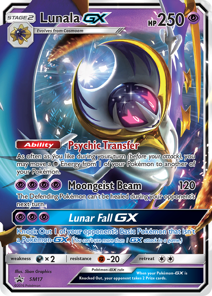 Lunala GX (SM17) [Sun & Moon: Black Star Promos] | Galactic Gamez