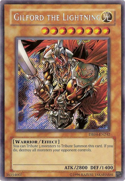 Gilford the Lightning [DR04-EN242] Secret Rare | Galactic Gamez