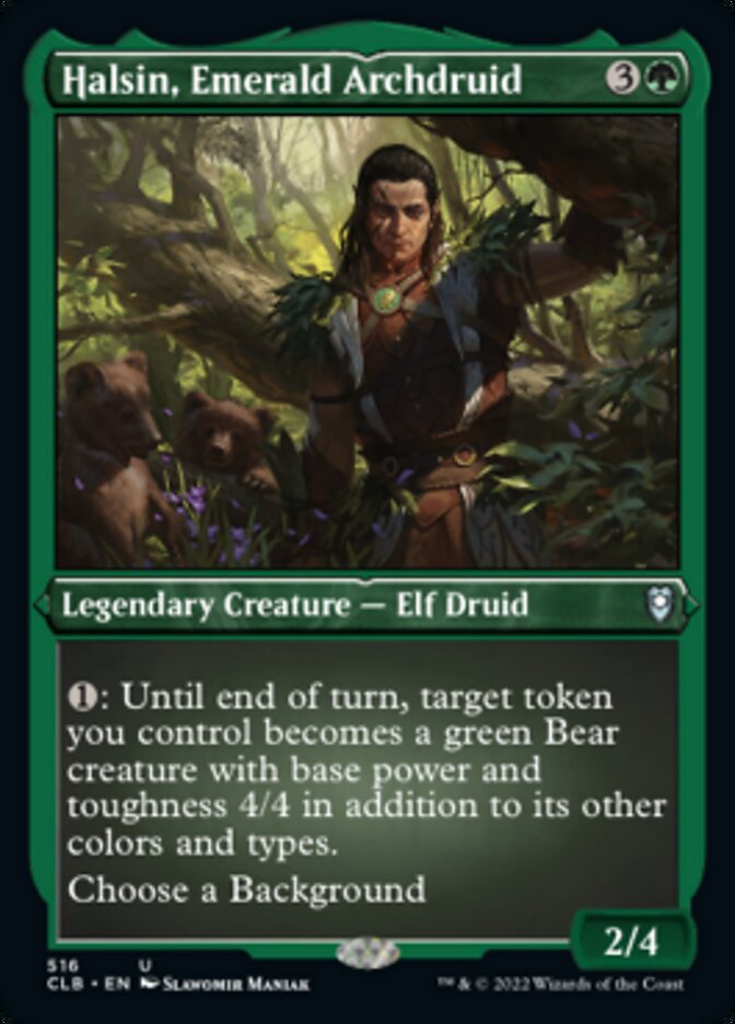 Halsin, Emerald Archdruid (Foil Etched) [Commander Legends: Battle for Baldur's Gate] | Galactic Gamez