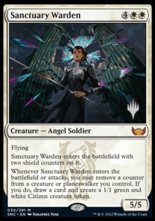Sanctuary Warden (Promo Pack) [Streets of New Capenna Promos] | Galactic Gamez