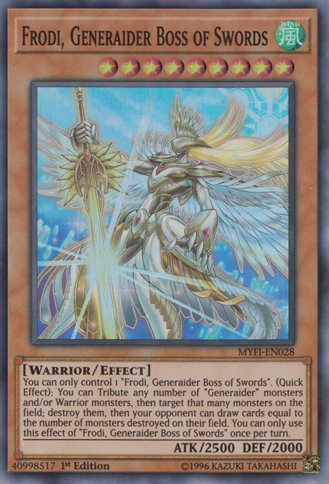 Frodi, Generaider Boss of Swords [MYFI-EN028] Super Rare | Galactic Gamez