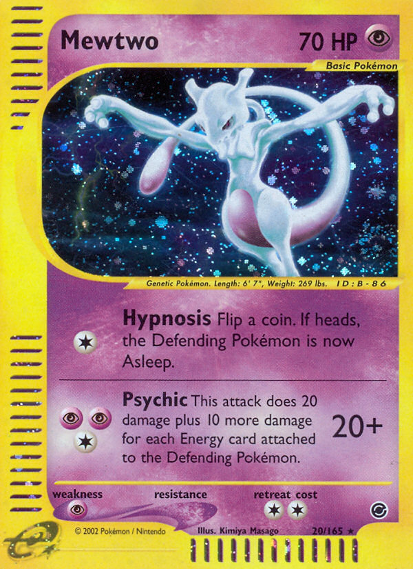 Mewtwo (20/165) [Expedition: Base Set] | Galactic Gamez