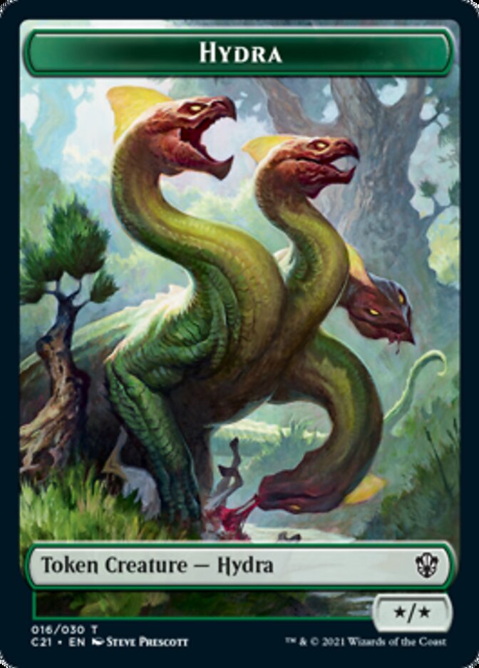 Hydra // Boar Token [Commander 2021 Tokens] | Galactic Gamez