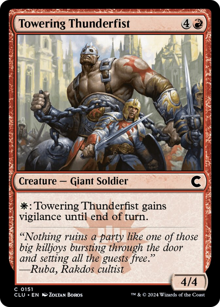 Towering Thunderfist [Ravnica: Clue Edition] | Galactic Gamez