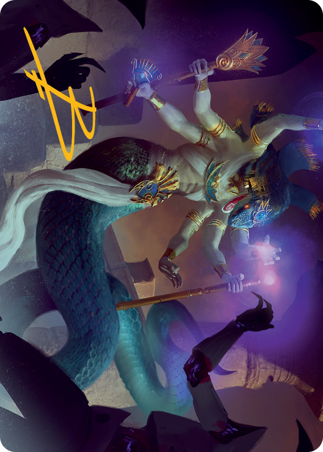 Imoti, Celebrant of Bounty Art Card (Gold-Stamped Signature) [March of the Machine Art Series] | Galactic Gamez