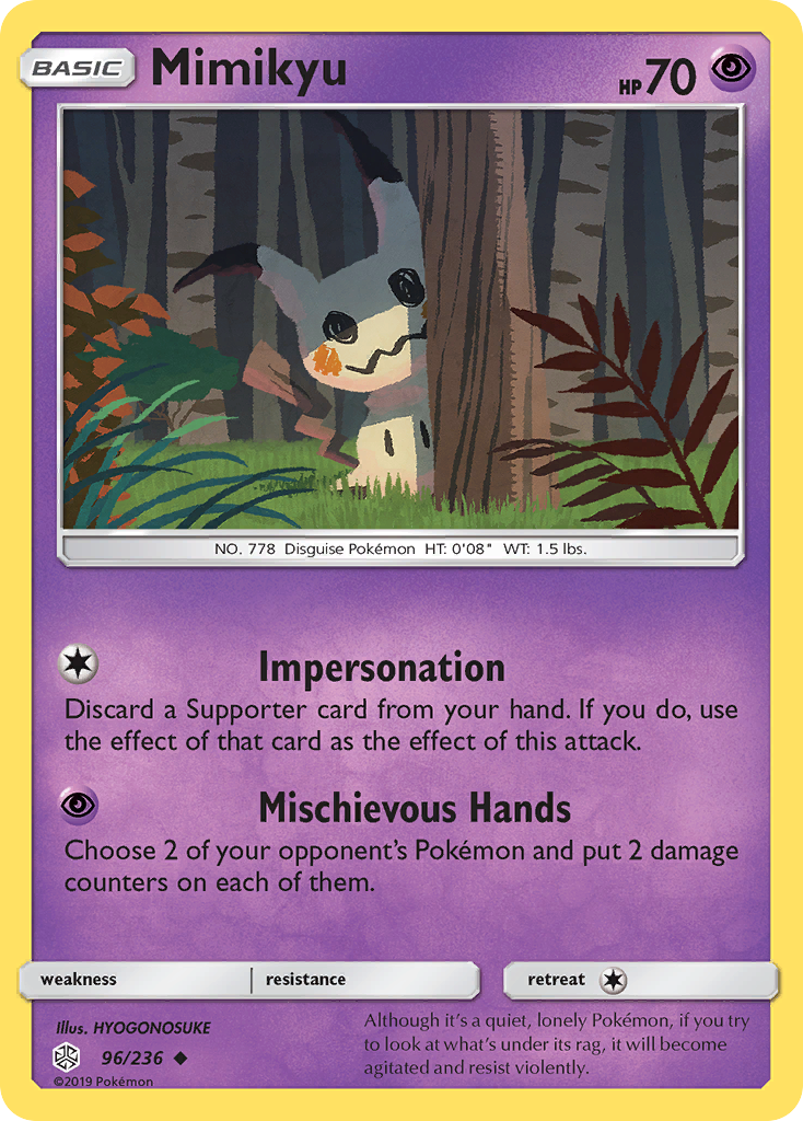 Mimikyu (96/236) [Sun & Moon: Cosmic Eclipse] | Galactic Gamez