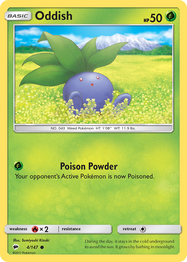 Oddish (4/147) [Sun & Moon: Burning Shadows] | Galactic Gamez