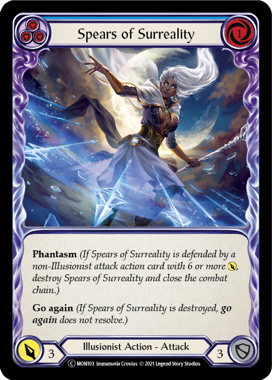 Spears of Surreality (Blue) [U-MON103] Unlimited Edition Normal | Galactic Gamez