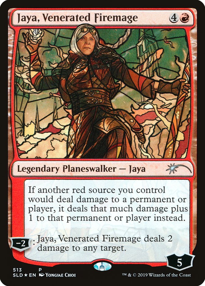 Jaya, Venerated Firemage (Stained Glass) [Secret Lair Drop Promos] | Galactic Gamez
