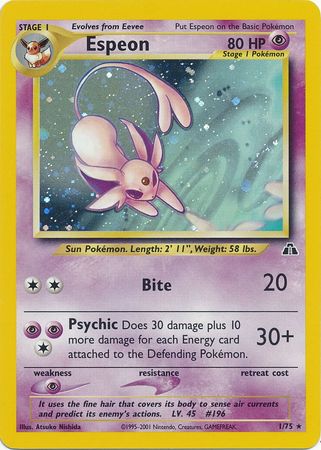Espeon (1/75) [Neo Discovery Unlimited] | Galactic Gamez