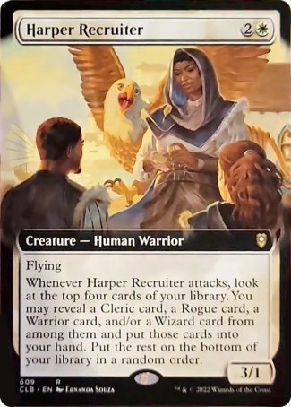 Harper Recruiter (Extended Art) [Commander Legends: Battle for Baldur's Gate] | Galactic Gamez