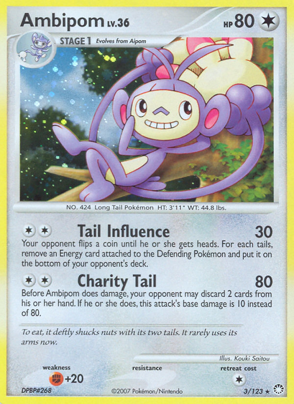 Ambipom (3/123) [Diamond & Pearl: Mysterious Treasures] | Galactic Gamez