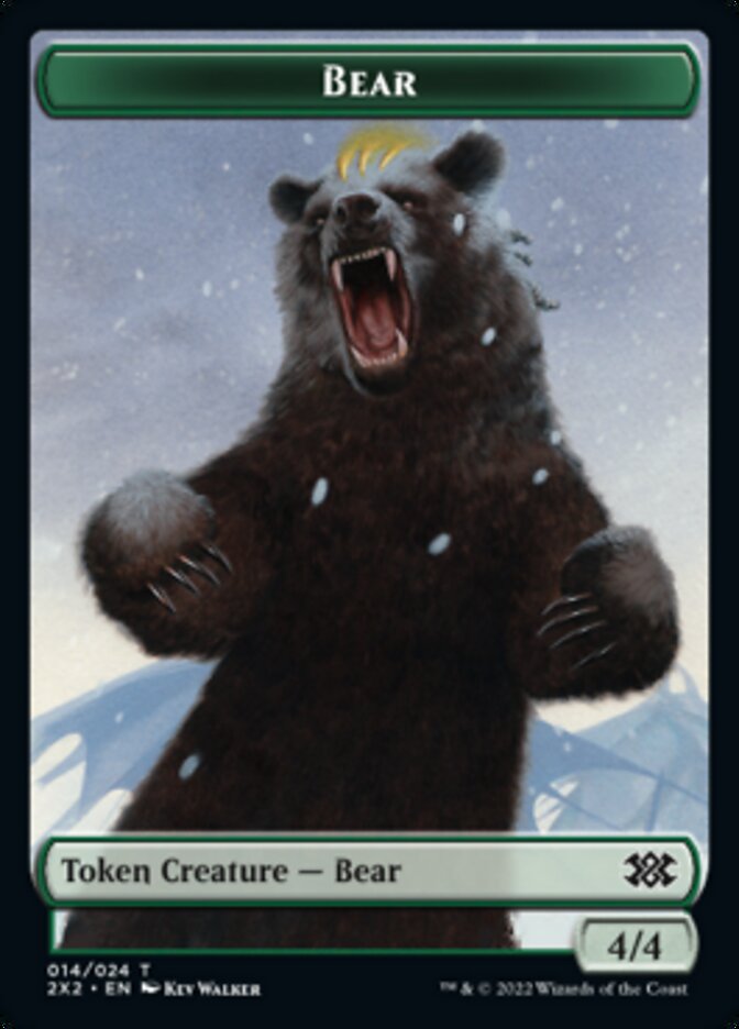 Bear // Angel Double-sided Token [Double Masters 2022 Tokens] | Galactic Gamez