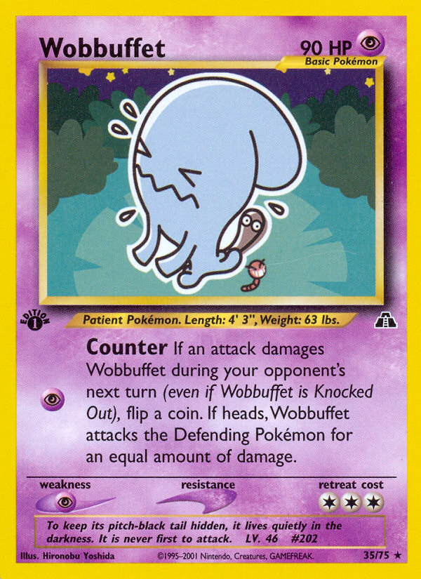 Wobbuffet (35/75) [Neo Discovery 1st Edition] | Galactic Gamez