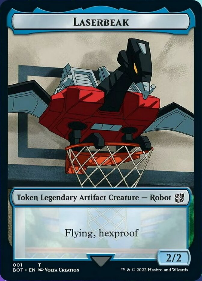 Powerstone // Laserbeak Double-Sided Token [The Brothers' War Tokens] | Galactic Gamez