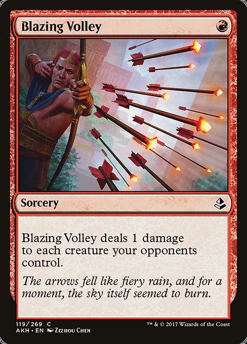 Blazing Volley [Amonkhet] | Galactic Gamez