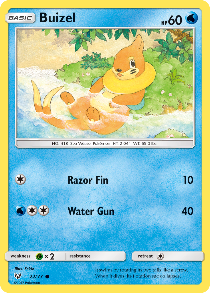 Buizel (22/73) [Sun & Moon: Shining Legends] | Galactic Gamez