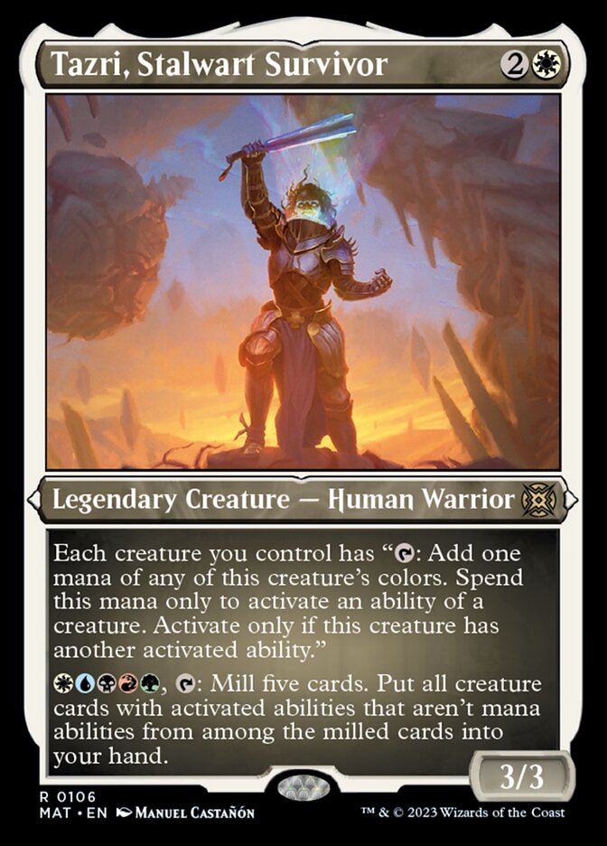Tazri, Stalwart Survivor (Foil Etched) [March of the Machine: The Aftermath] | Galactic Gamez