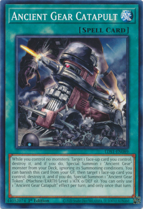 Ancient Gear Catapult [LDS1-EN089] Common | Galactic Gamez