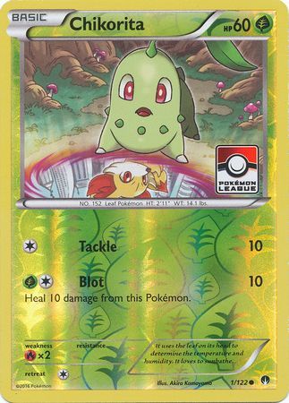 Chikorita (1/122) (League Promo) [XY: BREAKpoint] | Galactic Gamez