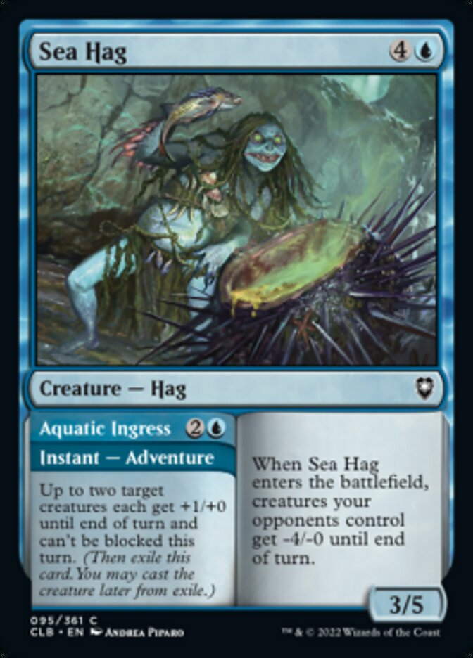 Sea Hag // Aquatic Ingress [Commander Legends: Battle for Baldur's Gate] | Galactic Gamez