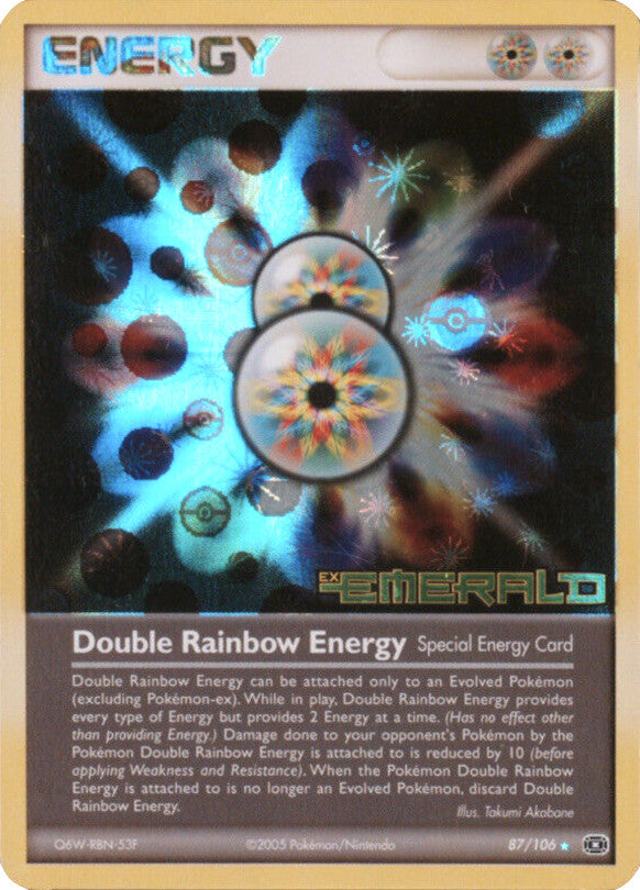 Double Rainbow Energy (87/106) (Stamped) [EX: Emerald] | Galactic Gamez