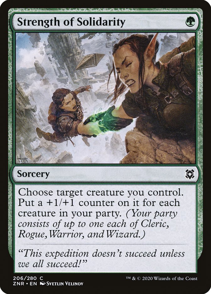 Strength of Solidarity [Zendikar Rising] | Galactic Gamez