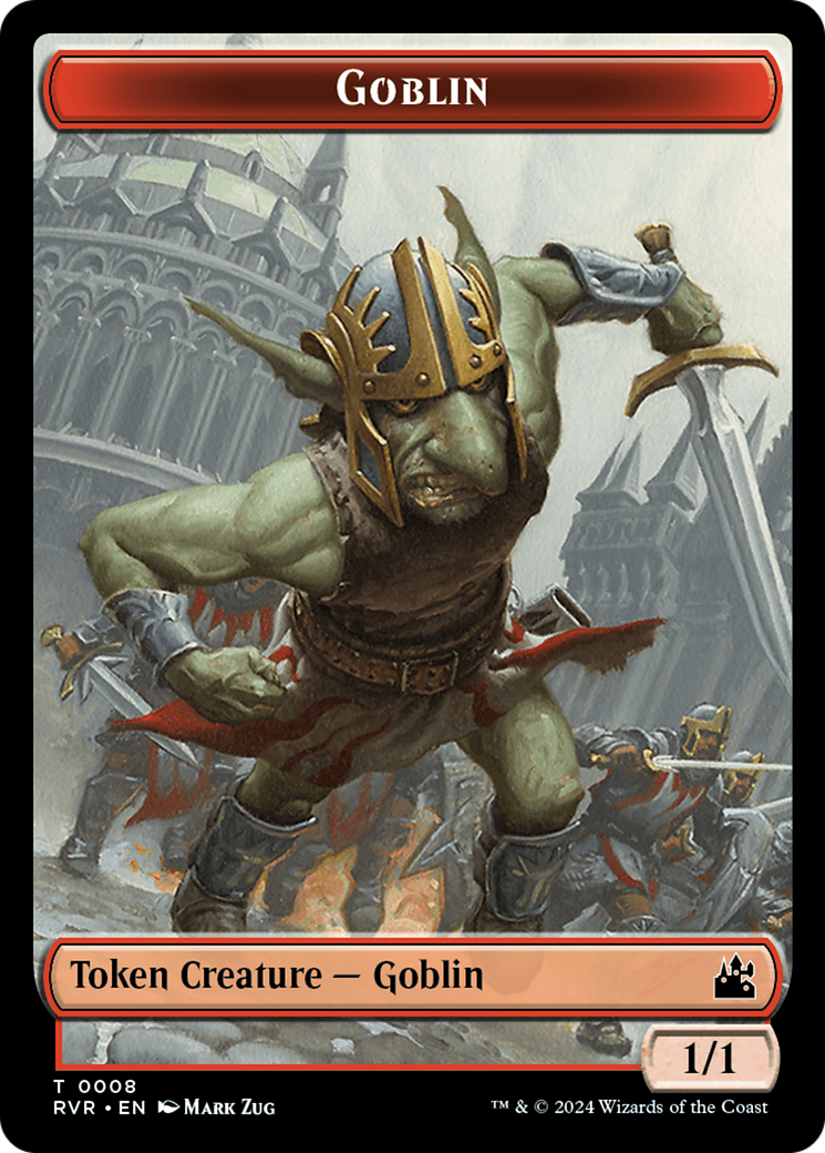 Goblin (0008) // Zombie Double-Sided Token [Ravnica Remastered Tokens] | Galactic Gamez