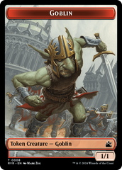 Goblin (0008) // Angel (0003) Double-Sided Token [Ravnica Remastered Tokens] | Galactic Gamez