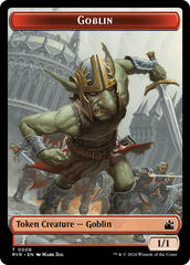 Goblin (0008) // Rhino Double-Sided Token [Ravnica Remastered Tokens] | Galactic Gamez