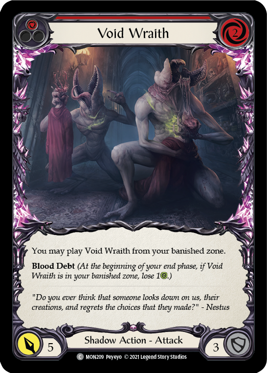 Void Wraith (Red) [MON209] 1st Edition Normal | Galactic Gamez