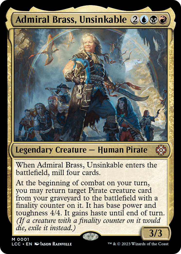 Admiral Brass, Unsinkable [The Lost Caverns of Ixalan Commander] | Galactic Gamez