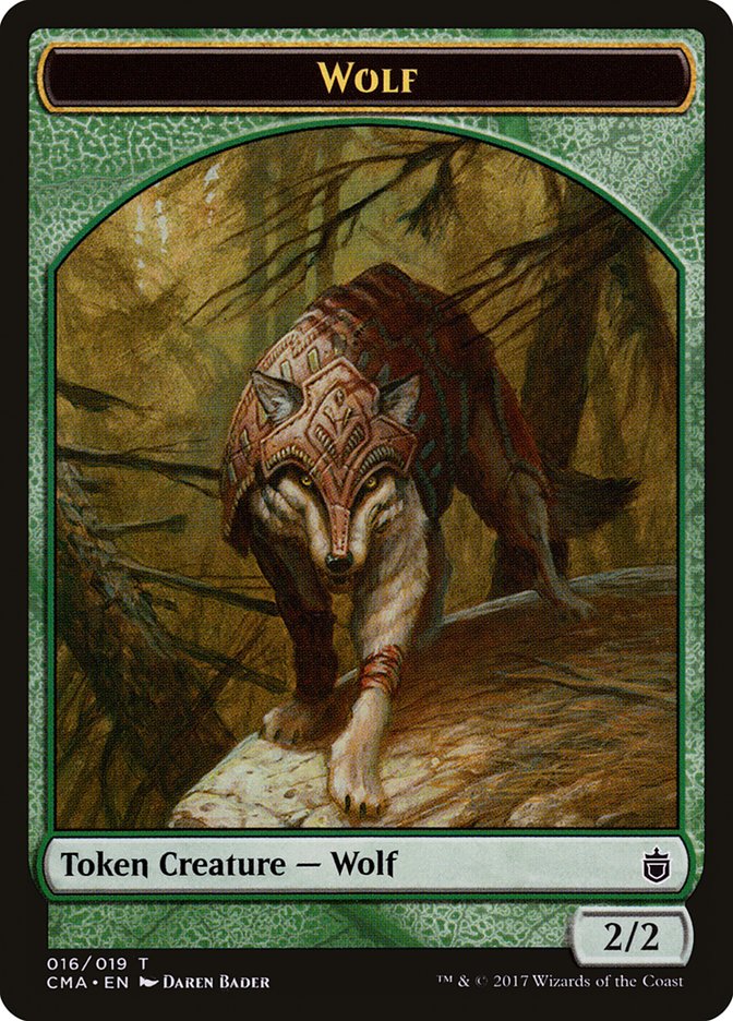 Wolf (016/019) [Commander Anthology Tokens] | Galactic Gamez