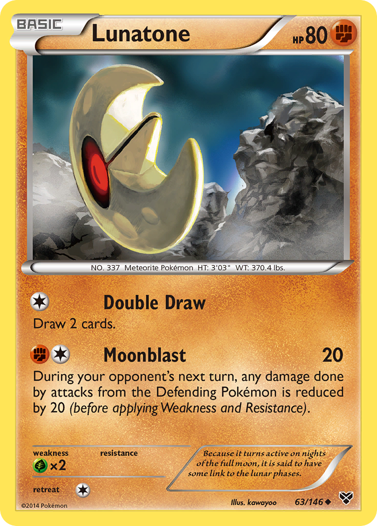 Lunatone (63/146) [XY: Base Set] | Galactic Gamez