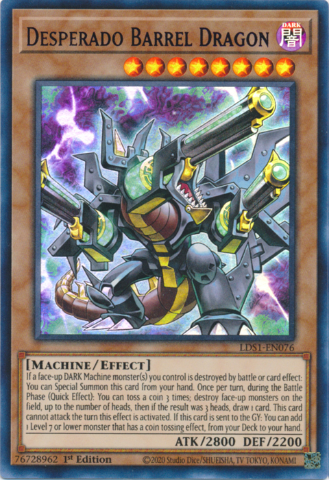 Desperado Barrel Dragon (Blue) [LDS1-EN076] Ultra Rare | Galactic Gamez