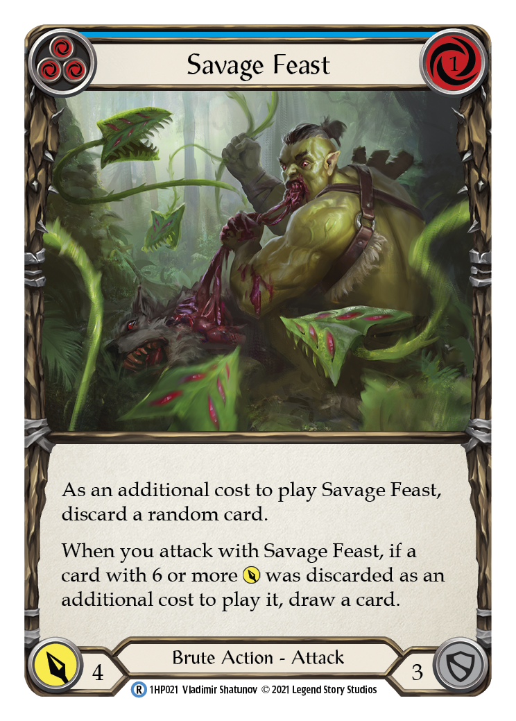 Savage Feast (Blue) [1HP021] | Galactic Gamez