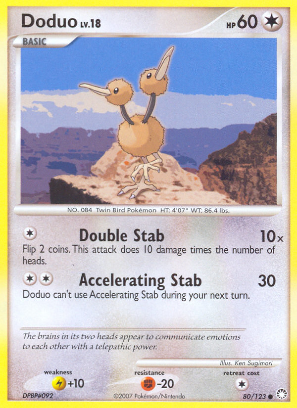 Doduo (80/123) [Diamond & Pearl: Mysterious Treasures] | Galactic Gamez