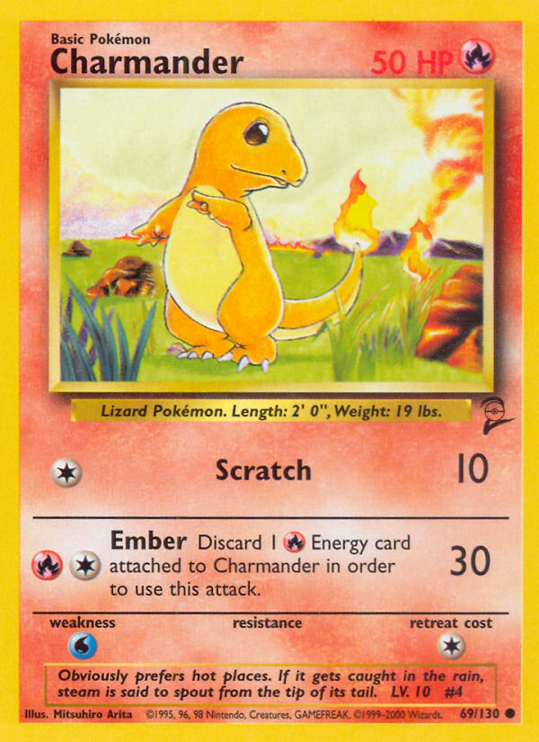 Charmander (69/130) [Base Set 2] | Galactic Gamez