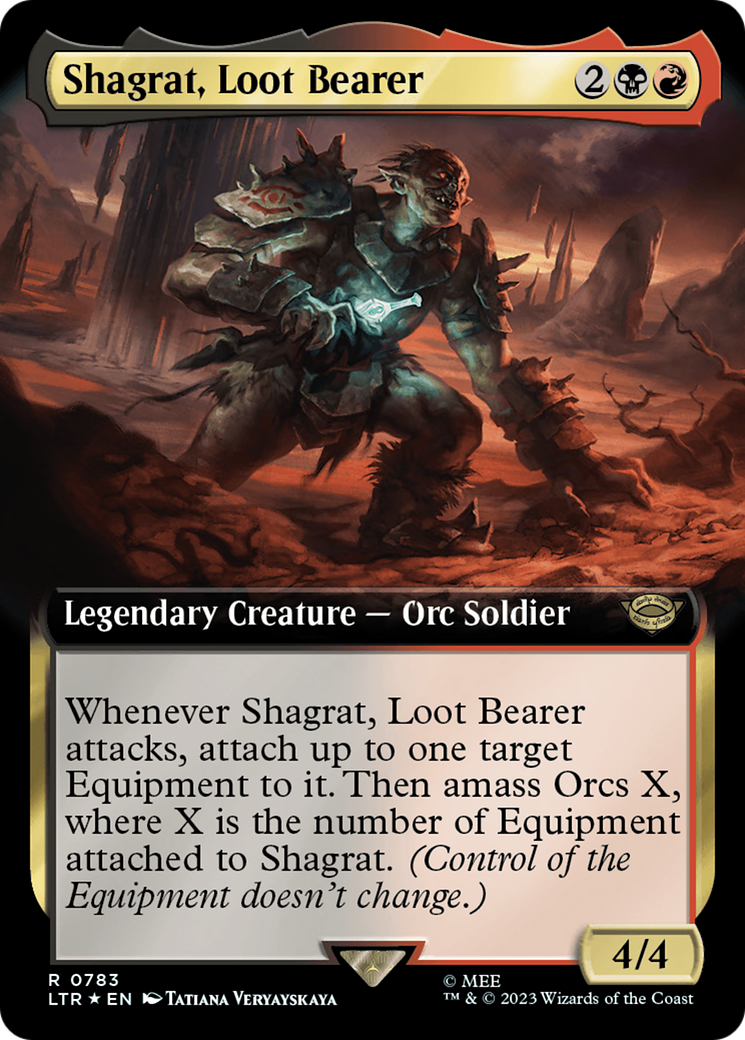 Shagrat, Loot Bearer (Extended Art) (Surge Foil) [The Lord of the Rings: Tales of Middle-Earth] | Galactic Gamez