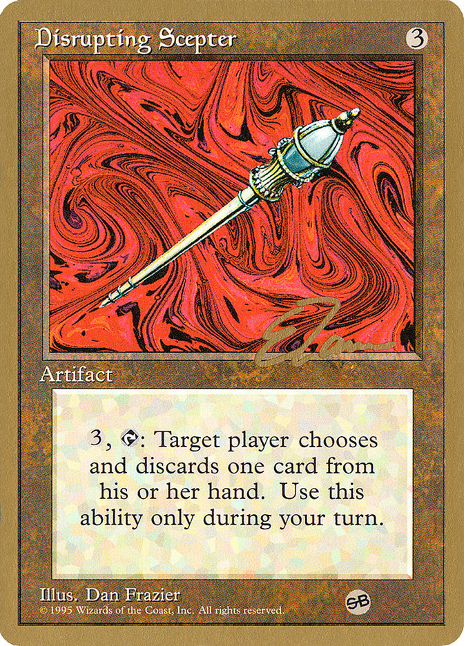 Disrupting Scepter (Eric Tam) (SB) [Pro Tour Collector Set] | Galactic Gamez